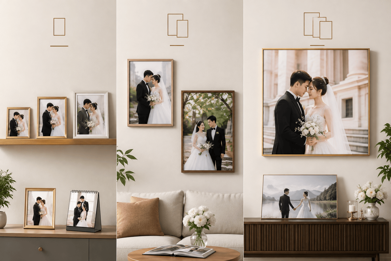Các kích thước ảnh cưới phổ biến hiện nay