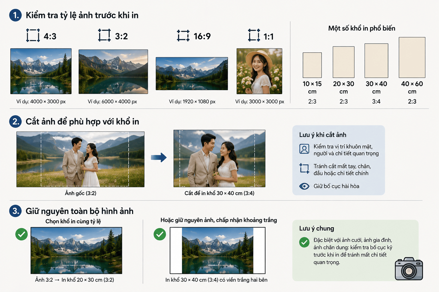 Lưu ý về tỷ lệ khung hình