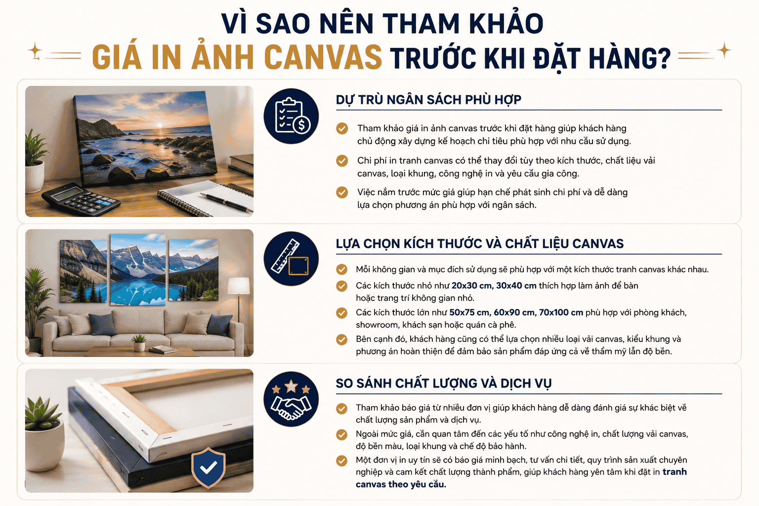Vì sao nên tham khảo giá in ảnh canvas trước khi đặt hàng?